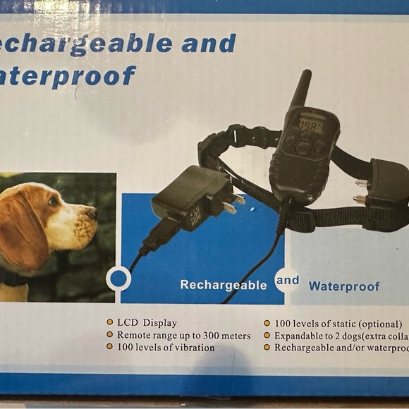Rechargeable Waterproof Dog Training Collar - Picture 1 of 13